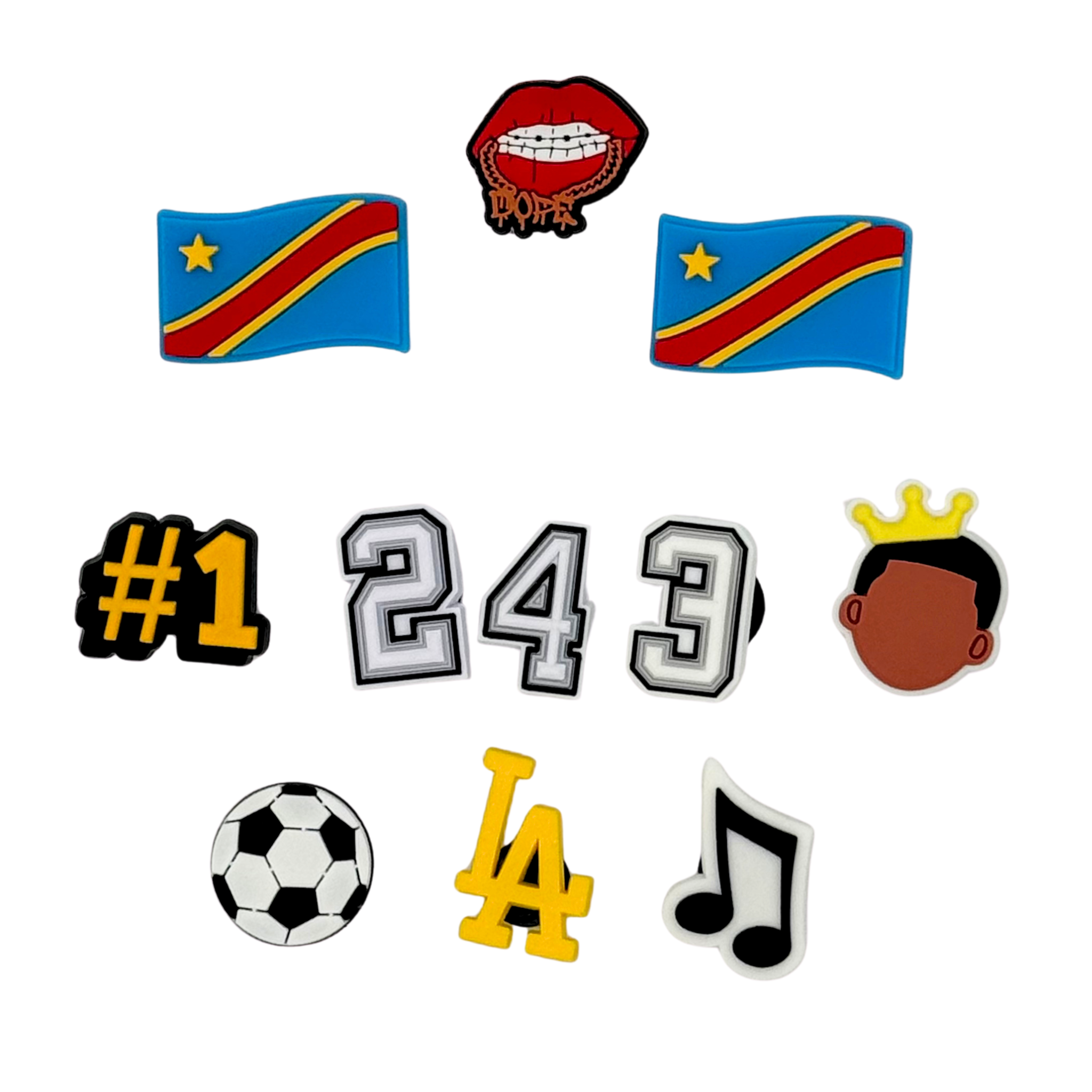 Pack 10 Charms - Congo Kinshasa