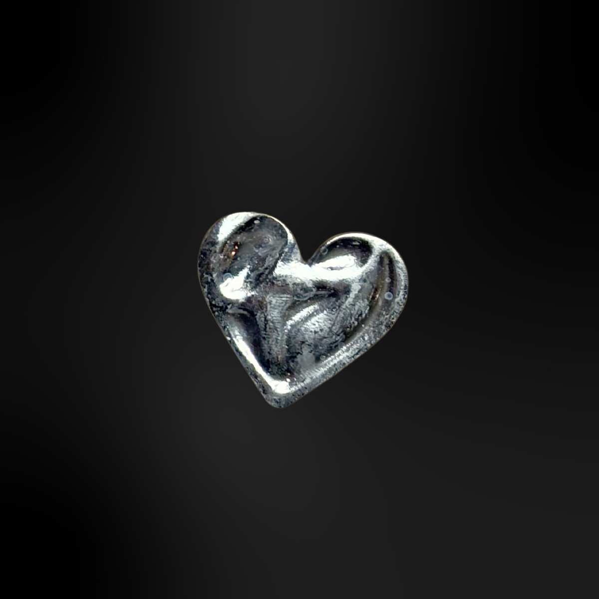 pins coeur argent