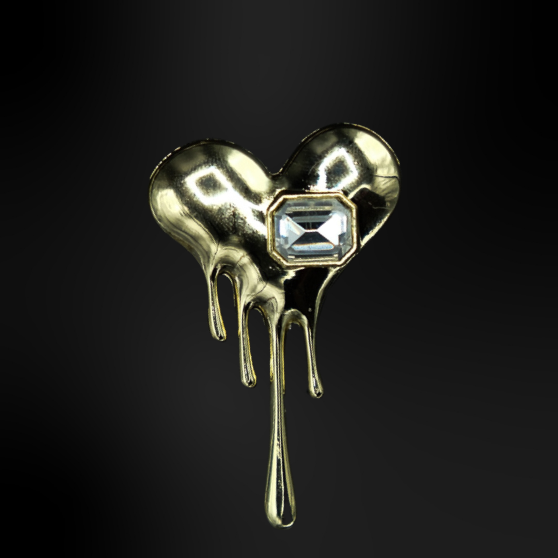 pins coeur fondant