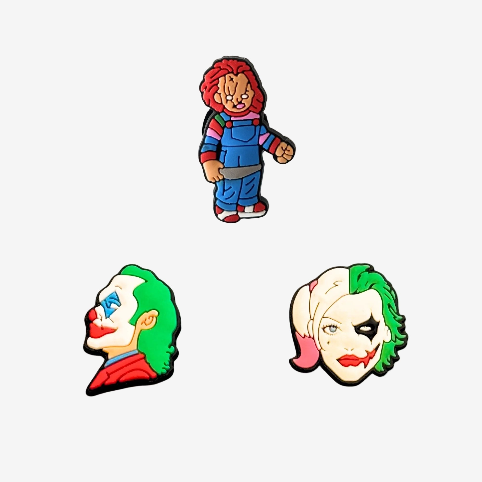 pins pour crocs horreur chucky harley quinn joker