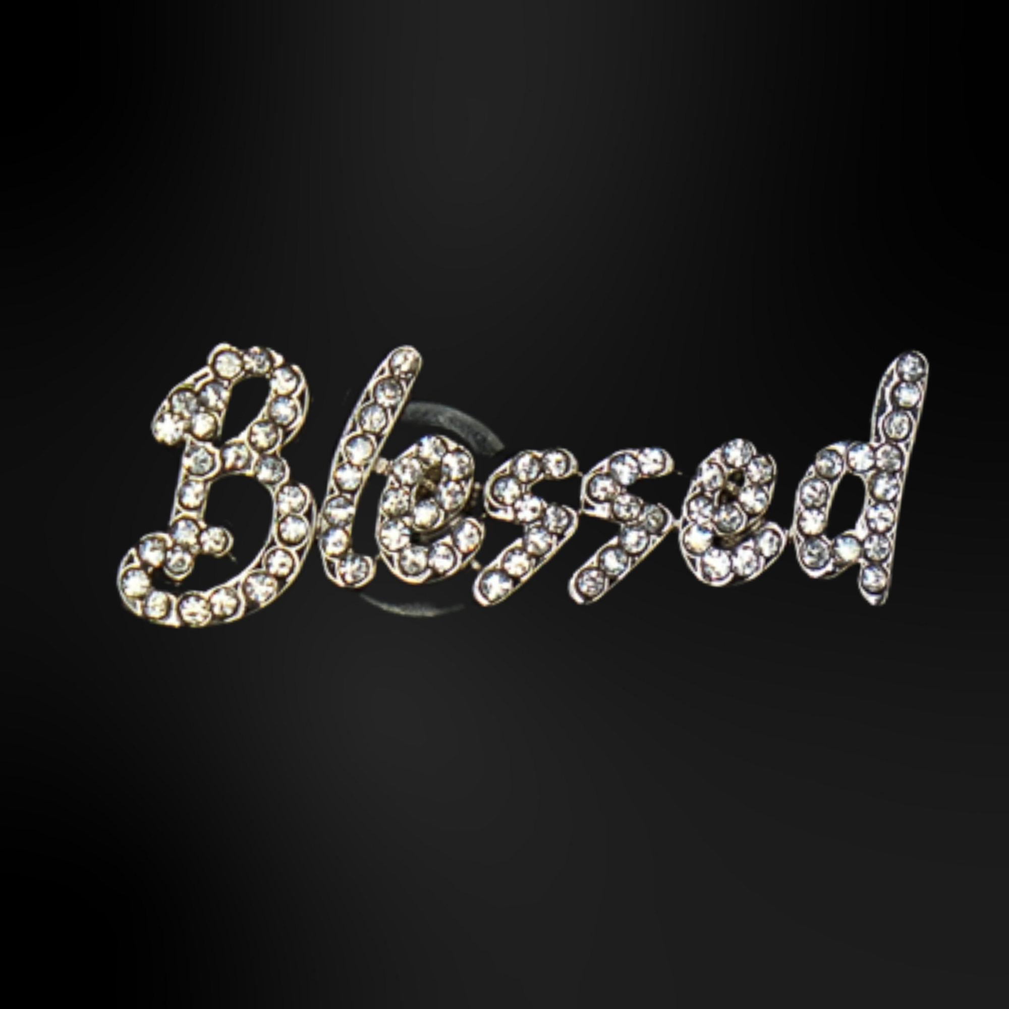 pins metallique blessed argent