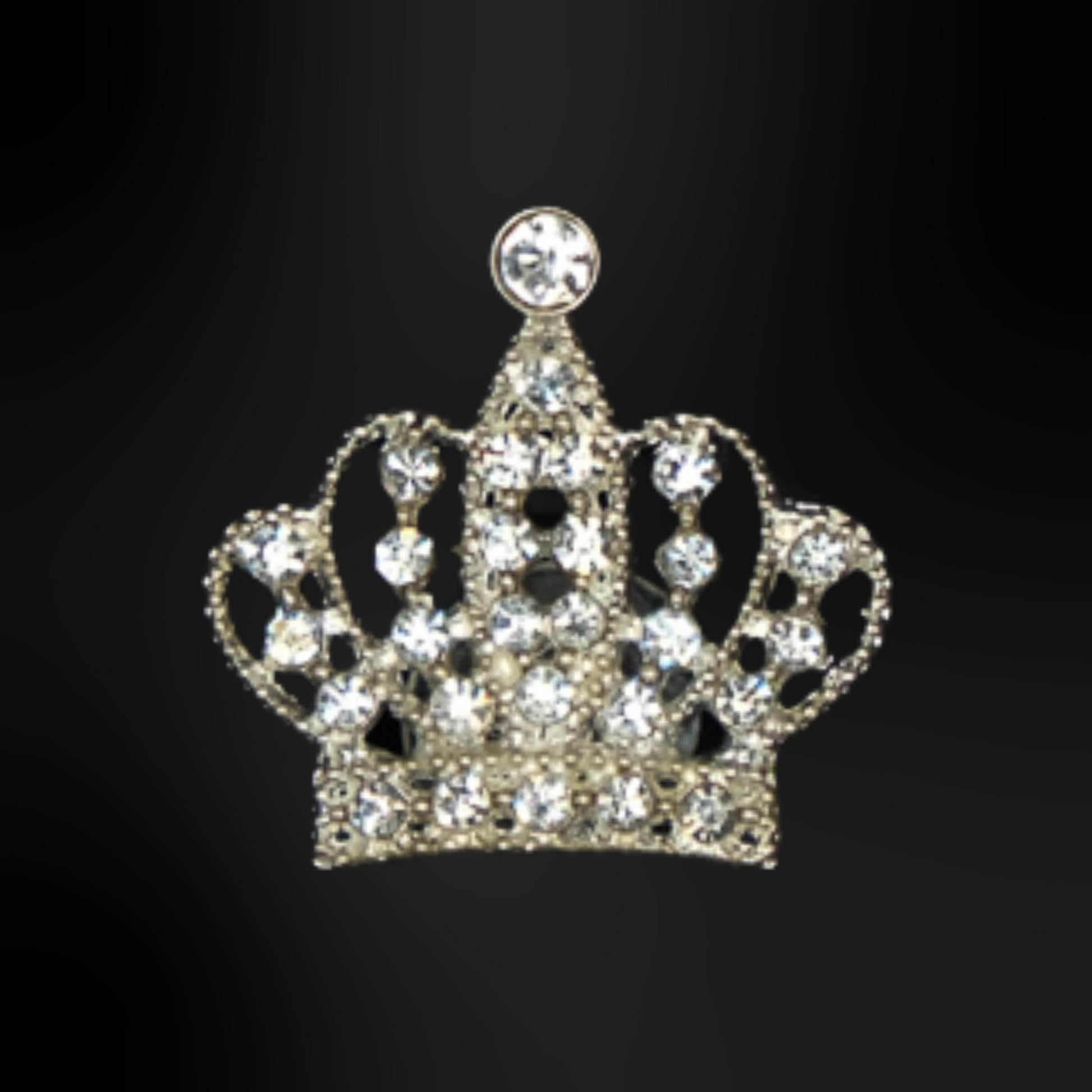 pins metallique couronne 2 argent