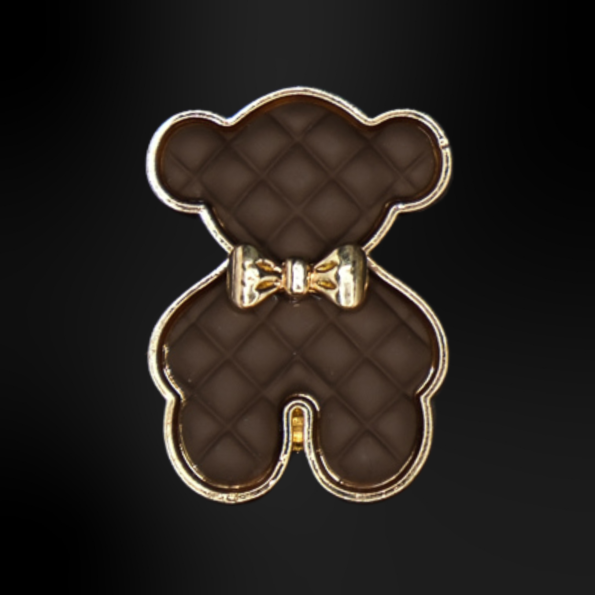 pins metallique ours marron