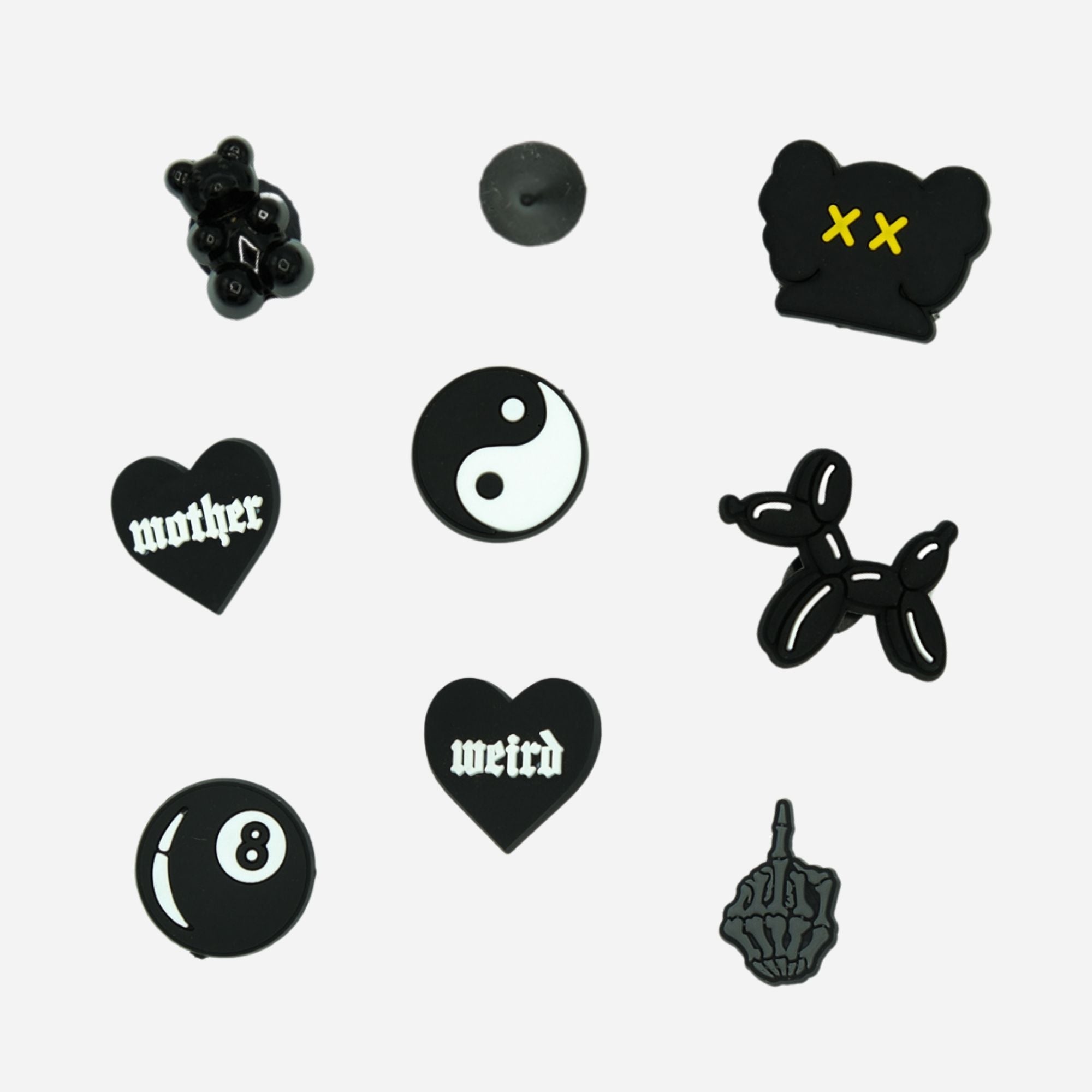 pins compatible crocs de couleur noir