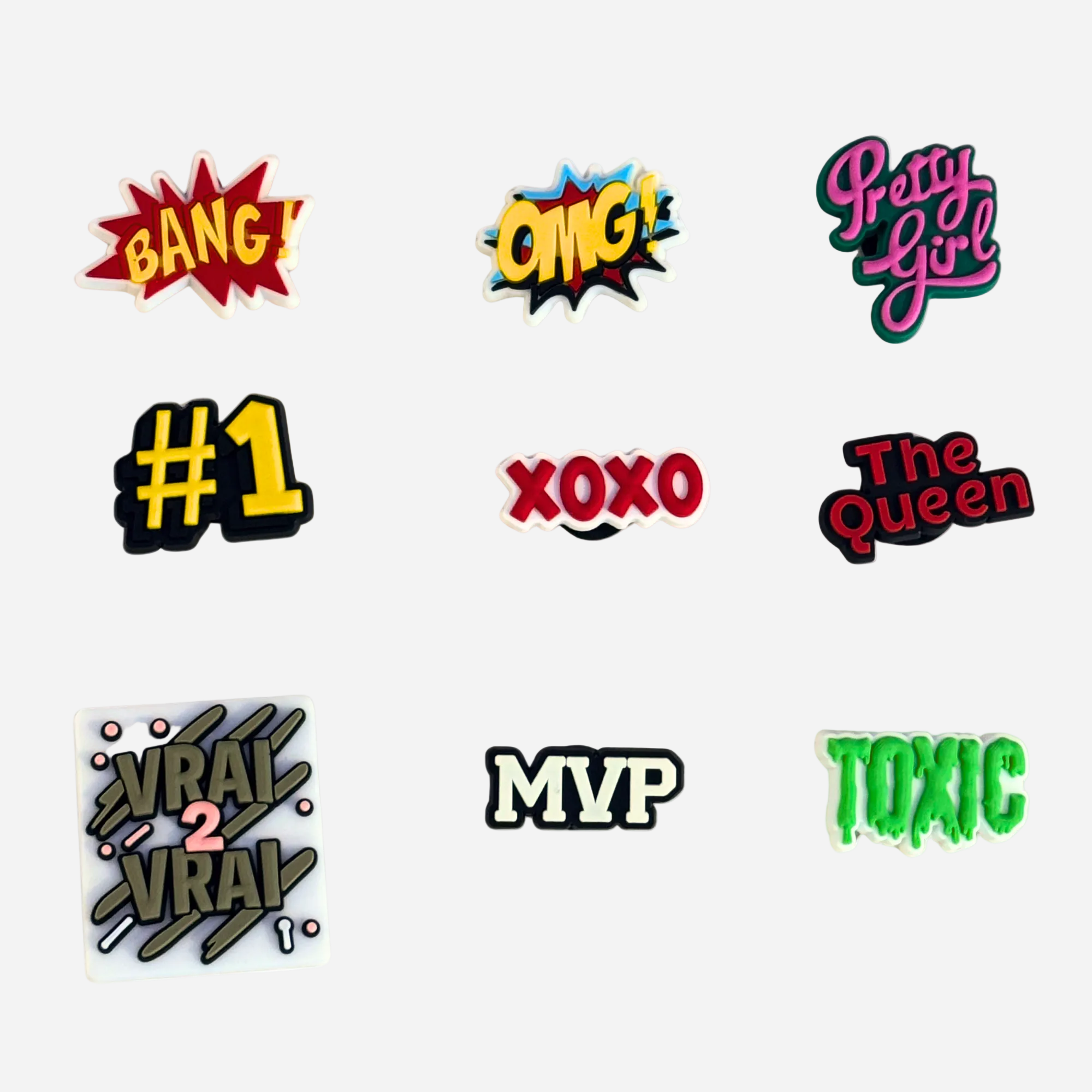 pins pour clogs words